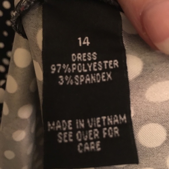 EUC Alyx Black White Polka Dot Skater Dress 14 - Picture 5 of 5